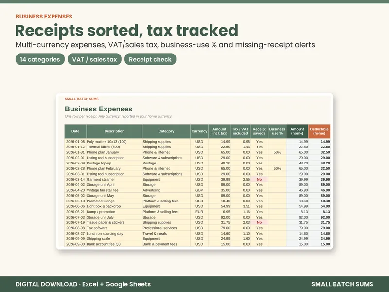 Reseller Mileage & Expense Tracker screenshot 2